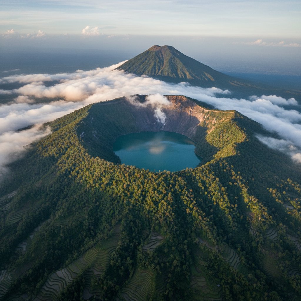 Volcano & Lake Tour - 45 min helicopter tour over Bali